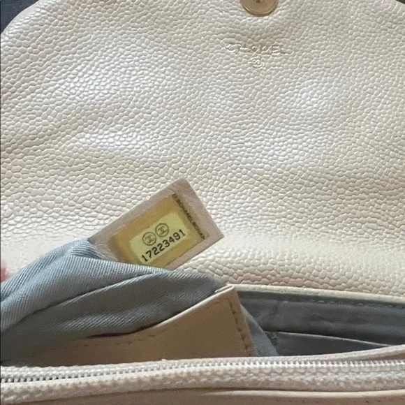 Chanel Beige Half Moon WOC Bag Purse - Picture 8 of 11